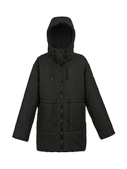 Regatta Black Shower Resistant Rurie Quilted Thermal Insulated Jacket - Image 9 of 10
