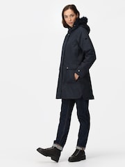 Regatta Blue Sabinka Longline Waterproof Insulated Thermal Jacket - Image 1 of 8