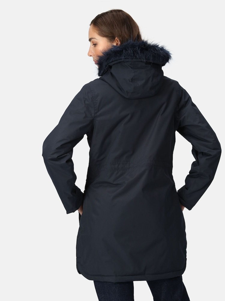 Regatta Blue Sabinka Longline Waterproof Insulated Thermal Jacket - Image 2 of 8