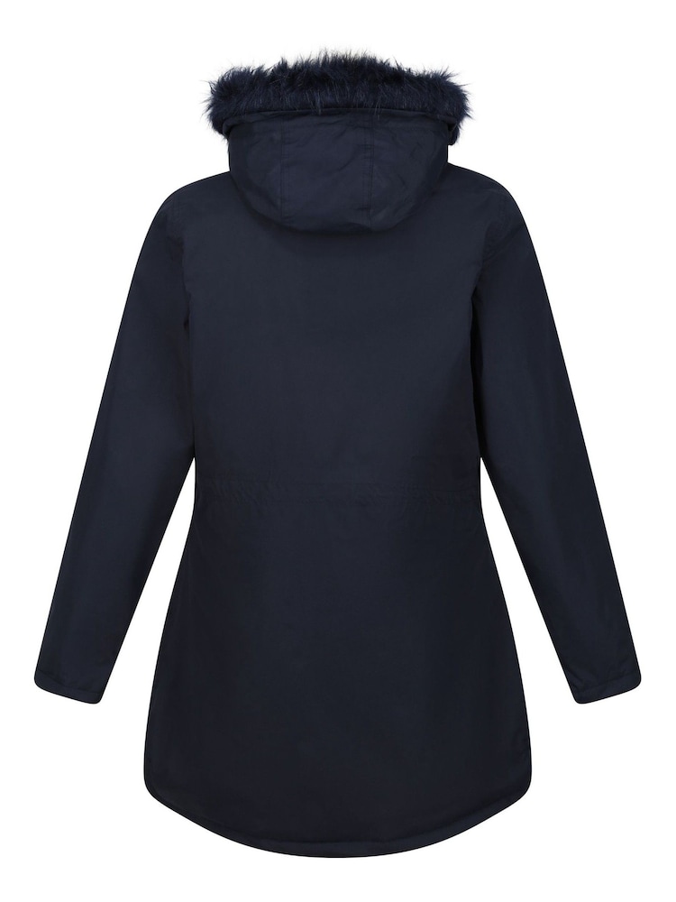 Regatta Blue Sabinka Longline Waterproof Insulated Thermal Jacket - Image 8 of 8