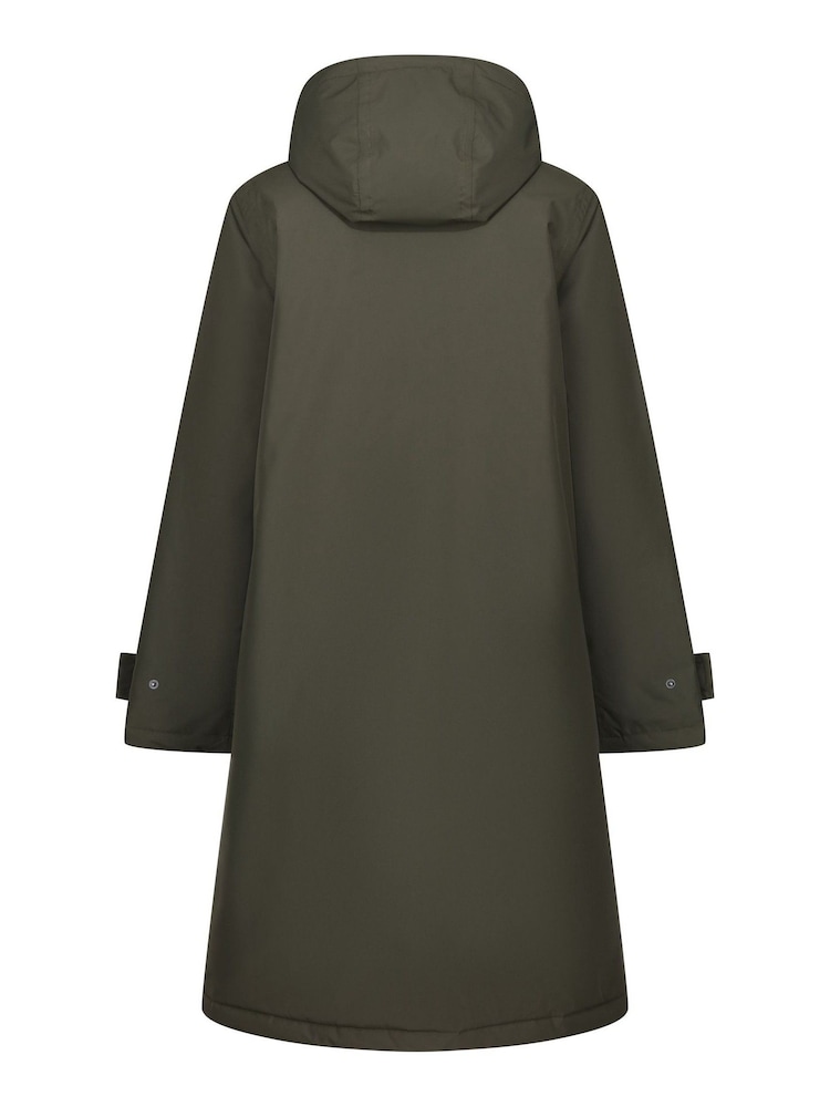 Regatta Green Orla Kiely Long Length Waterproof Jacket - Image 8 of 8