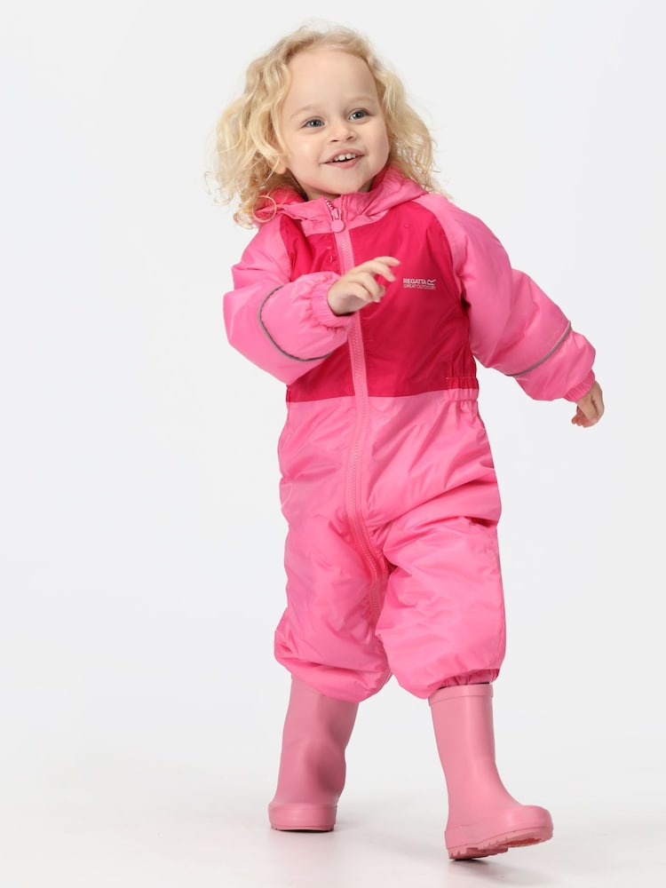 Regatta Pink Mudplay III Waterproof Puddlesuit - Image 3 of 5