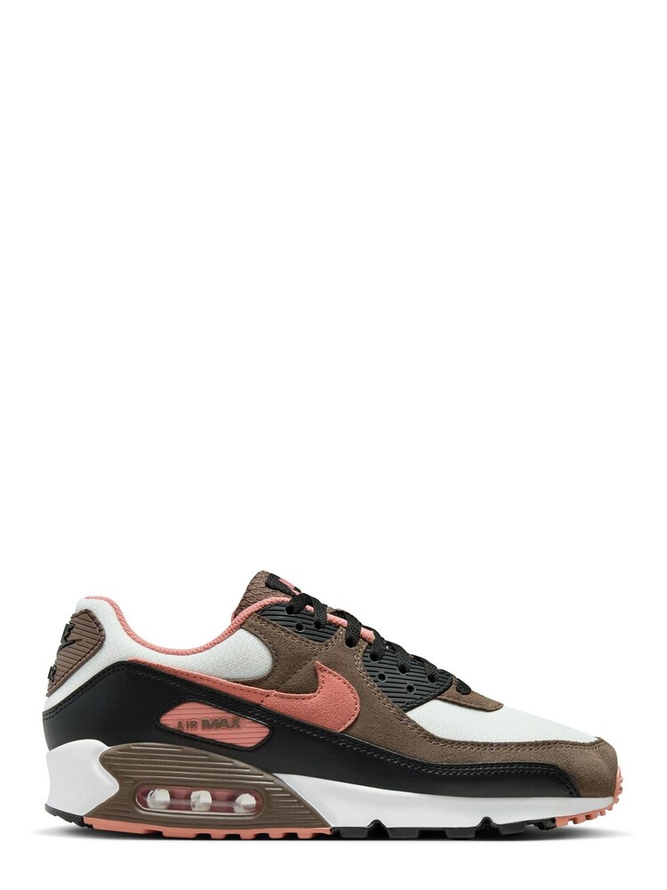 Nike Brown/White Air Max 90 Trainers - Image 1 of 9