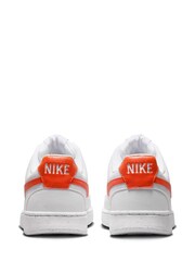 Nike White/Coral Court Vision Trainers - Image 4 of 8