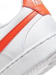 Nike White/Coral Court Vision Trainers - Image 7 of 8