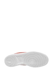 Nike White/Coral Court Vision Trainers - Image 8 of 8