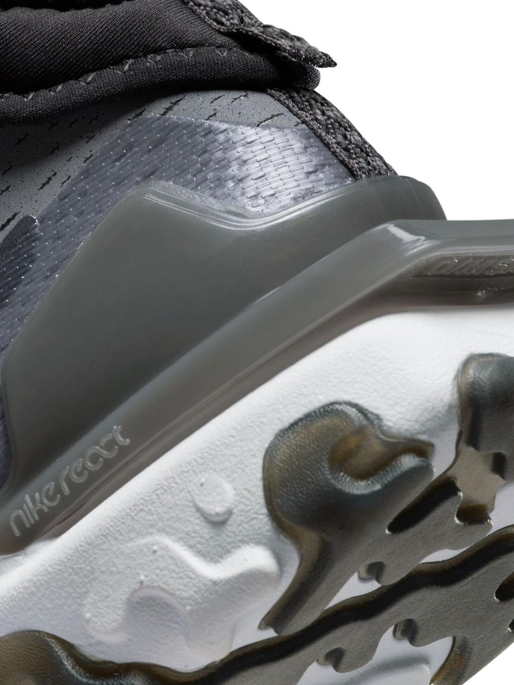 Nike Grey React Vision Trainers - Image 10 of 10