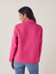 Pink Boucle Shacket - Image 3 of 6