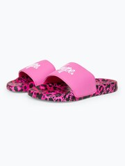 Hype. Girls Multi Leopard Script Sliders - Image 1 of 7