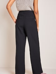 Black Elasticated Back Wide Leg Trousers - Image 3 of 3