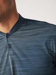 Blue Buttoned Collar Training T-Shirt - Image 5 of 8