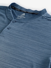 Blue Buttoned Collar Training T-Shirt - Image 8 of 8