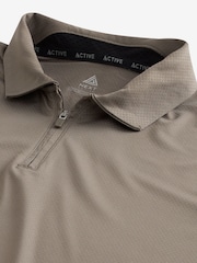 Stone Textured Golf Polo Shirt - Image 8 of 8