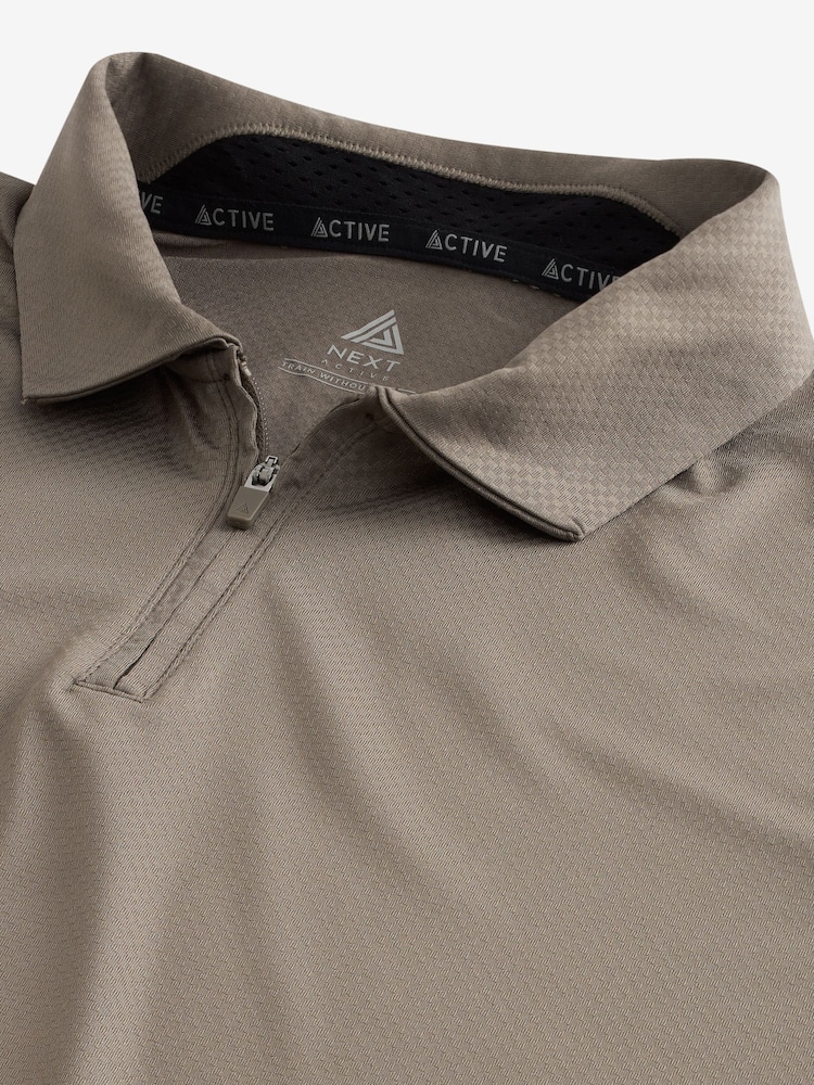 Stone Textured Golf Polo Shirt - Image 8 of 8
