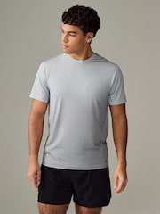 Light Grey Active Gym Printed Training T-Shirt - Image 1 of 6