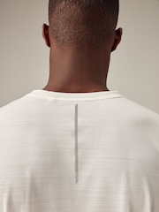 Ecru White Active Mesh Training T-Shirt - Image 6 of 10