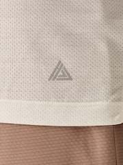 Ecru White Active Mesh Training T-Shirt - Image 7 of 10