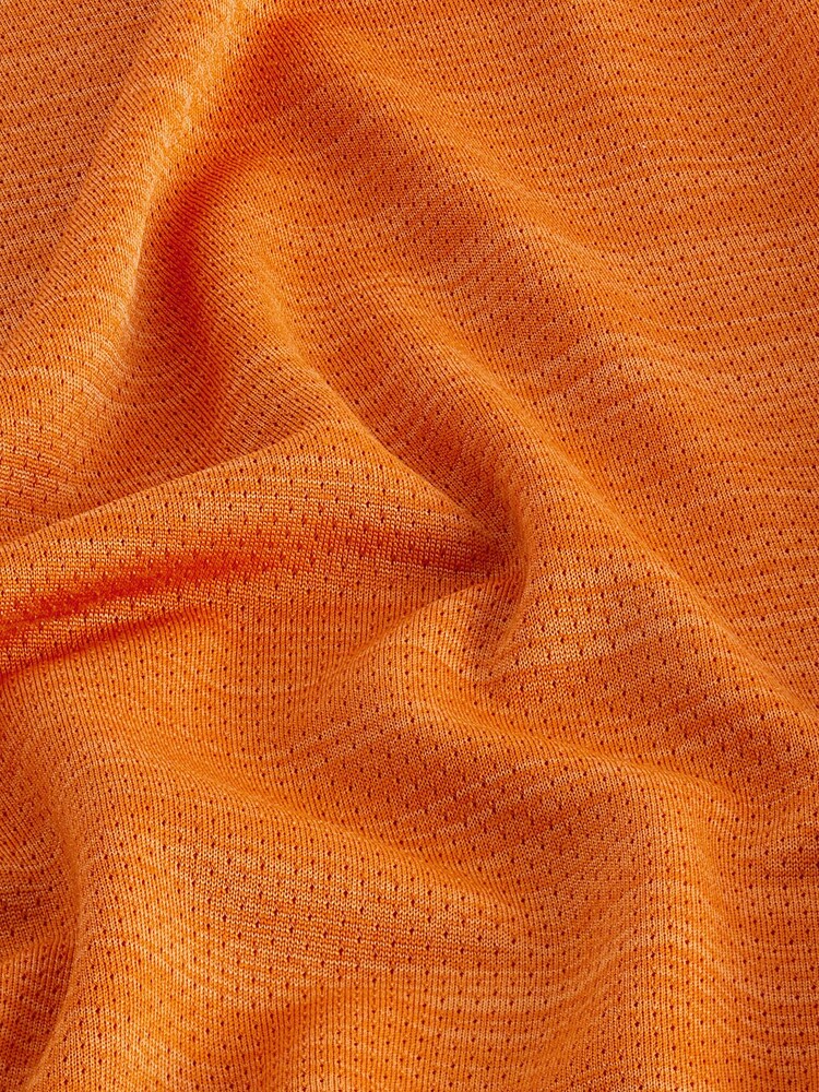 Orange Short Sleeve Tee Active Mesh Training T-Shirt - Image 10 of 10