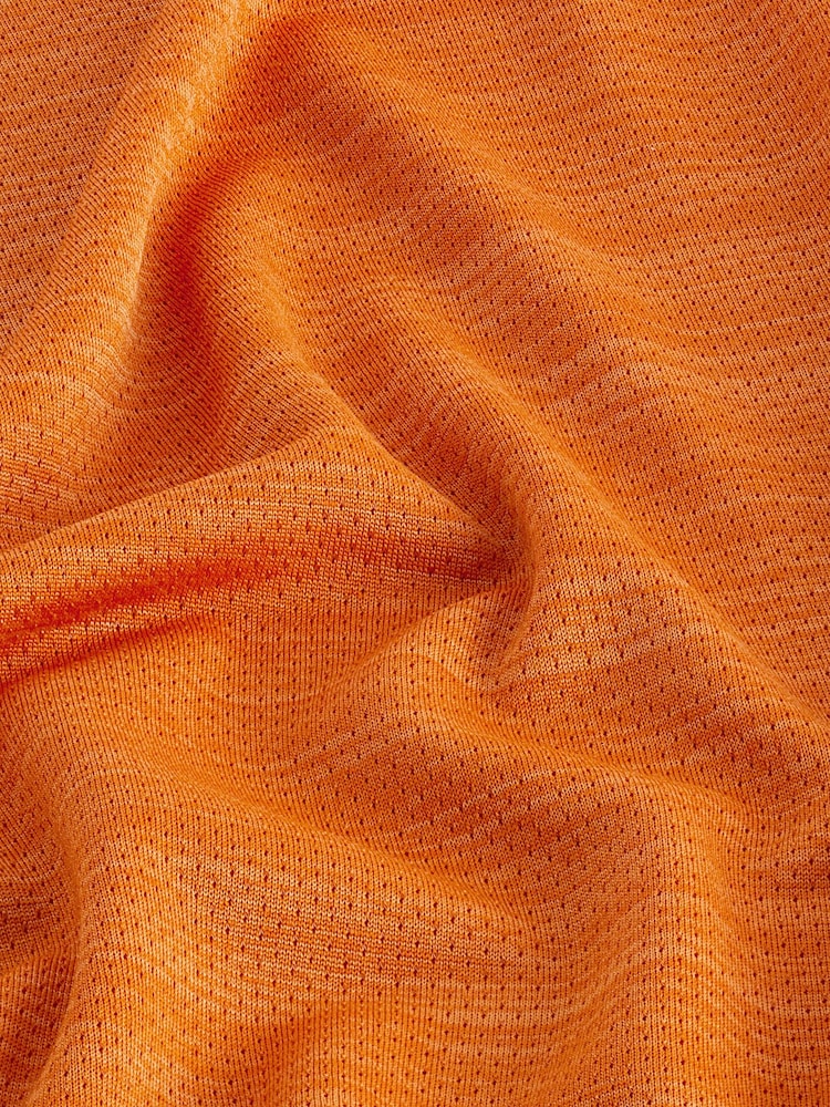 Orange Short Sleeve Tee Active Mesh Training T-Shirt - Image 10 of 10 Orange Short Sleeve Tee Active Mesh Training T-Shirt - Image 10 of 10