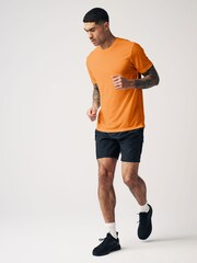 Orange Short Sleeve Tee Active Mesh Training T-Shirt - Image 2 of 10