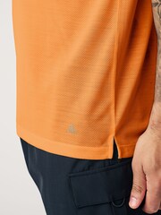 Orange Short Sleeve Tee Active Mesh Training T-Shirt - Image 7 of 10