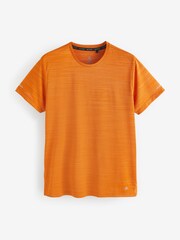Orange Short Sleeve Tee Active Mesh Training T-Shirt - Image 8 of 10