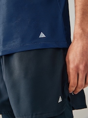 Navy Blue Active Gym Printed Training T-Shirt - Image 6 of 9