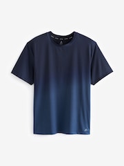 Navy Blue Active Gym Printed Training T-Shirt - Image 7 of 9