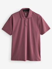 Pink Textured Golf Polo Shirt - Image 7 of 9