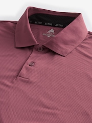 Pink Textured Golf Polo Shirt - Image 8 of 9
