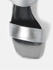 Jigsaw Silver Maybell Metallic Heeled Sandals - Image 7 of 7