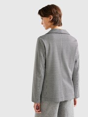 Benetton Black Houndstooth Blazer - Image 2 of 3