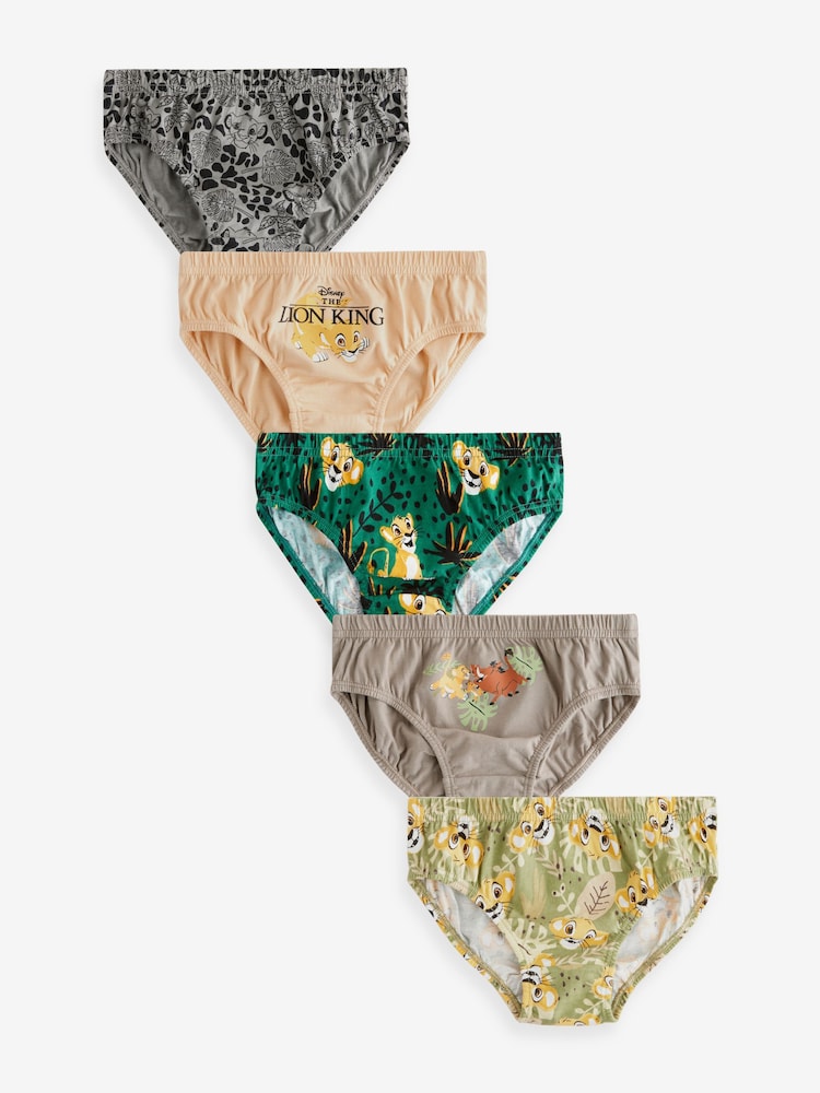 Lion King Briefs 5 Pack (1.5-10yrs) - Image 1 of 9