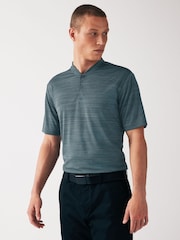 Slate Grey Buttoned Collar Training T-Shirt - Image 1 of 6