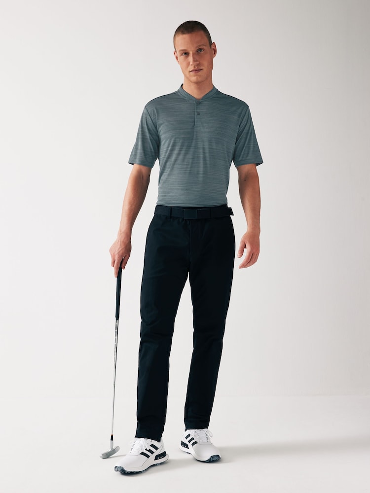 Slate Grey Buttoned Collar Training T-Shirt - Image 2 of 6