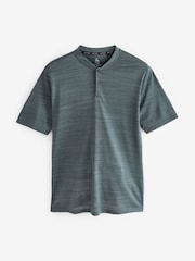 Slate Grey Buttoned Collar Training T-Shirt - Image 4 of 6
