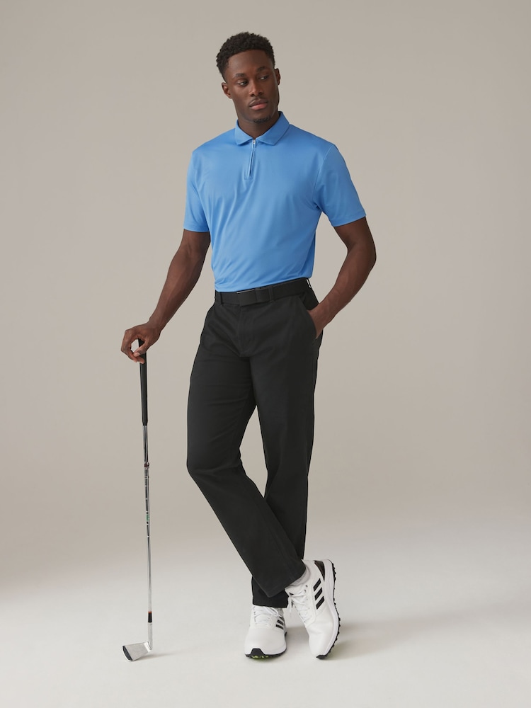 Blue Active Textured Golf Polo Shirt - Image 2 of 10