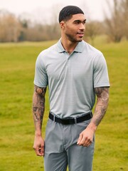 Hellgrau - Aktives Mesh-Golf-Polo-Shirt - Bild 2 von 9