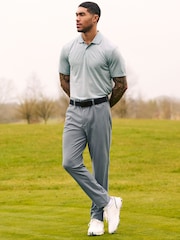 Hellgrau - Aktives Mesh-Golf-Polo-Shirt - Bild 3 von 9
