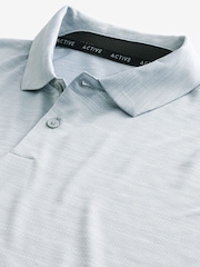 Hellgrau - Aktives Mesh-Golf-Polo-Shirt - Bild 8 von 9