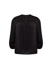 Live Unlimited Black Pleated Yoke Boho Tunic - Image 4 of 4