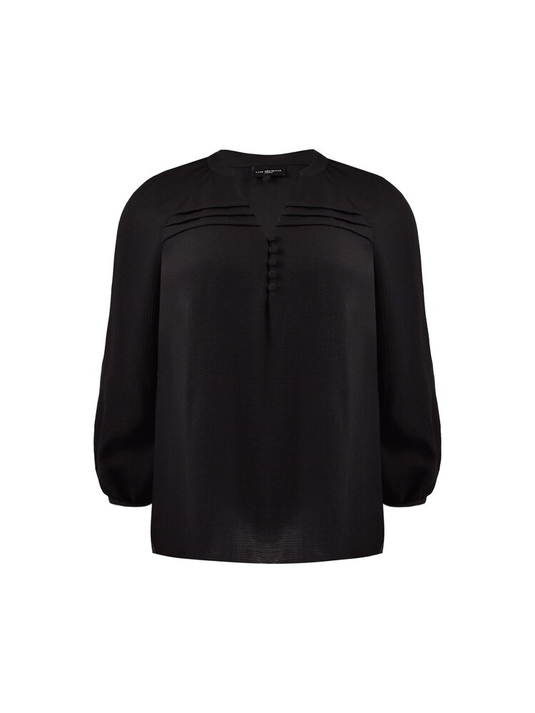 Live Unlimited Black Pleated Yoke Boho Tunic - Image 4 of 4