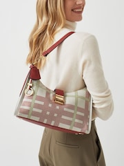 Radley London Grey Sloane Street Check Medium Zip-Top Shoulder Bag - Image 1 of 1