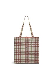 Radley London Grey Check Responsible Foldaway Bag - Image 2 of 4
