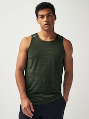 Khaki Green Active Mesh Gym Vest - Image 1 of 8