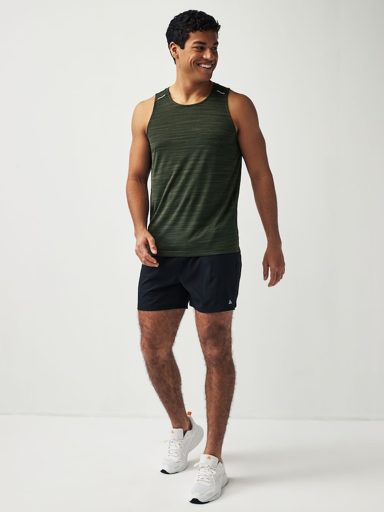 Khaki Green Active Mesh Gym Vest - Image 2 of 8