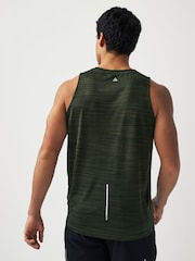 Khaki Green Active Mesh Gym Vest - Image 3 of 8