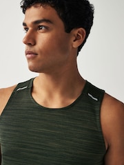 Khaki Green Active Mesh Gym Vest - Image 4 of 8