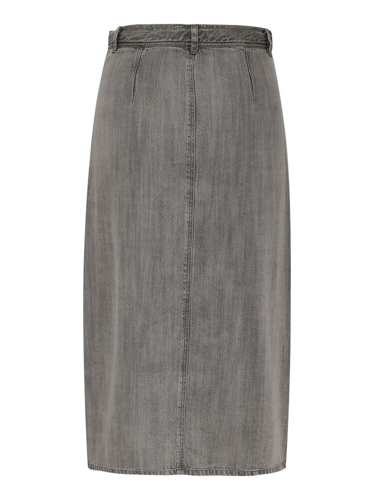 Soaked in Luxury Grey Friday Midi Length Denim Skirt - Image 6 of 6