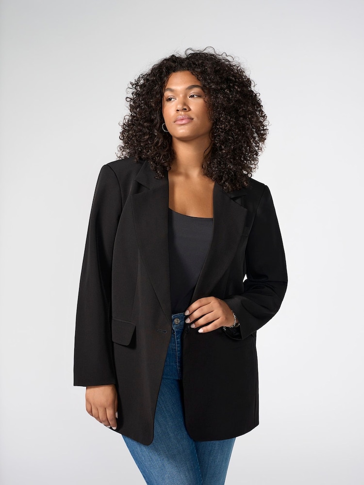 ONLY Curve Black Tailored Blazer - Image 1 of 5